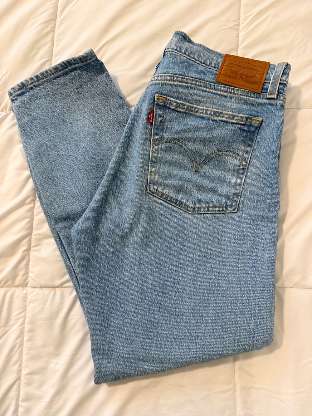 Levi's Light Blue Vintage-Inspired Wedgie Straight Jeans | size 29